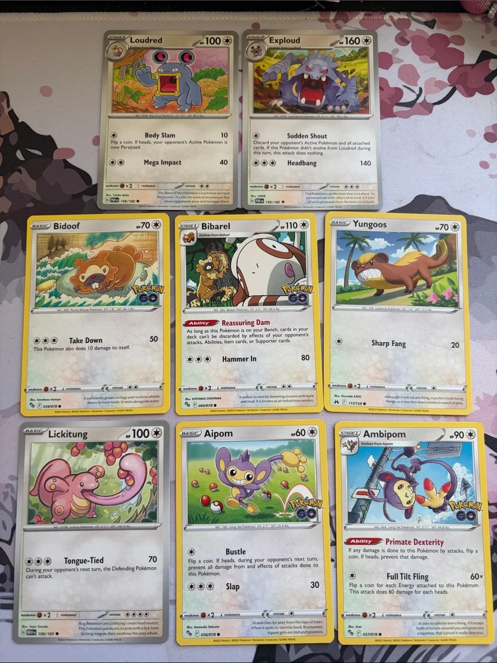 😈 Mischievous Pokémon Card Lot | Aipom Bibarel Loudred Yungoos ✨5/$25✨